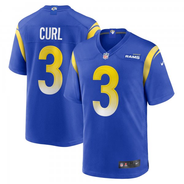 Men's Los Angeles Rams Kamren Curl Nike  Royal  Game Jersey