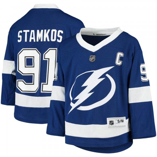 Youth Tampa Bay Lightning Steven Stamkos Blue Home Replica Player Jersey