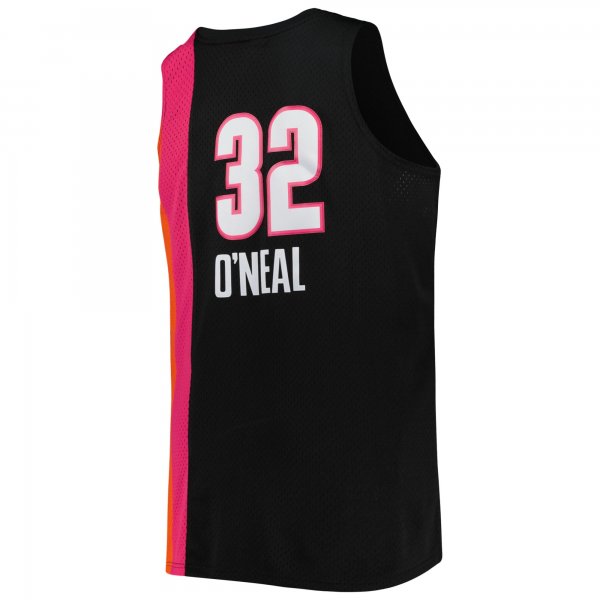 Men's Miami Heat Shaquille O'Neal Mitchell & Ness Black Big & Tall Hardwood Classics 2005/06 Swingman Jersey