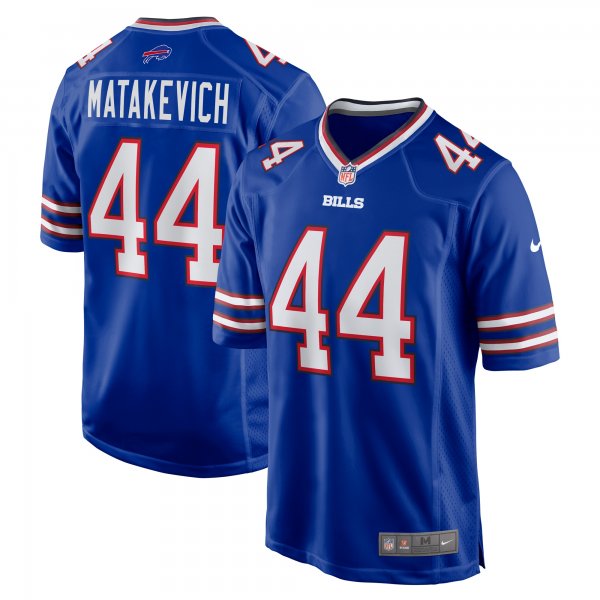 Men's Buffalo Bills Tyler Matakevich Nike  Royal  Game Jersey