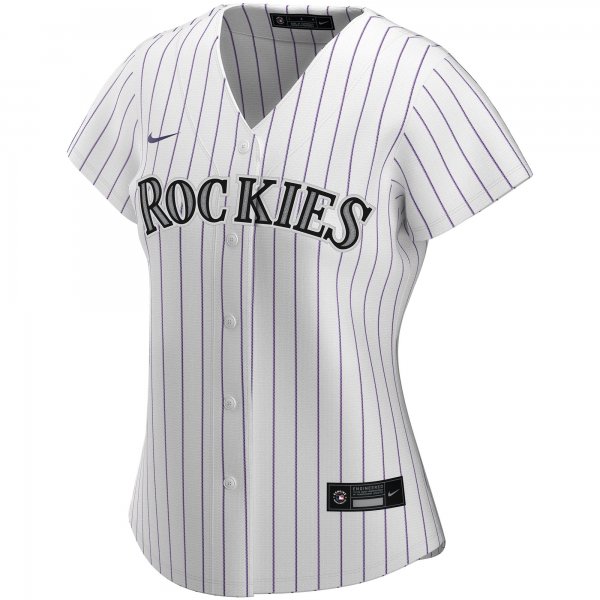 Women's Colorado Rockies Nike White Home Replica Custom Jersey