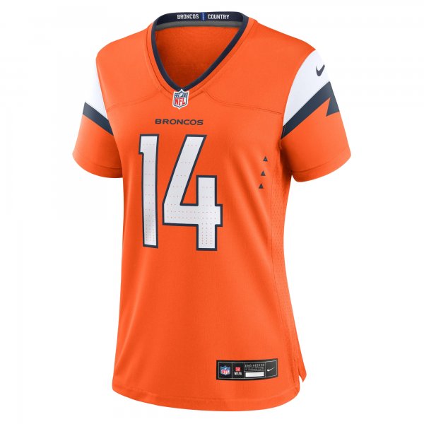 Women's Denver Broncos Courtland Sutton Nike Orange Game Jersey