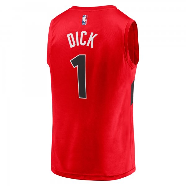 Men's Toronto Raptors Gradey Dick Fanatics Red Fast Break Player Jersey - Icon Edition