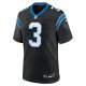 Men's Carolina Panthers Raheem Blackshear Nike Black Team Game Jersey