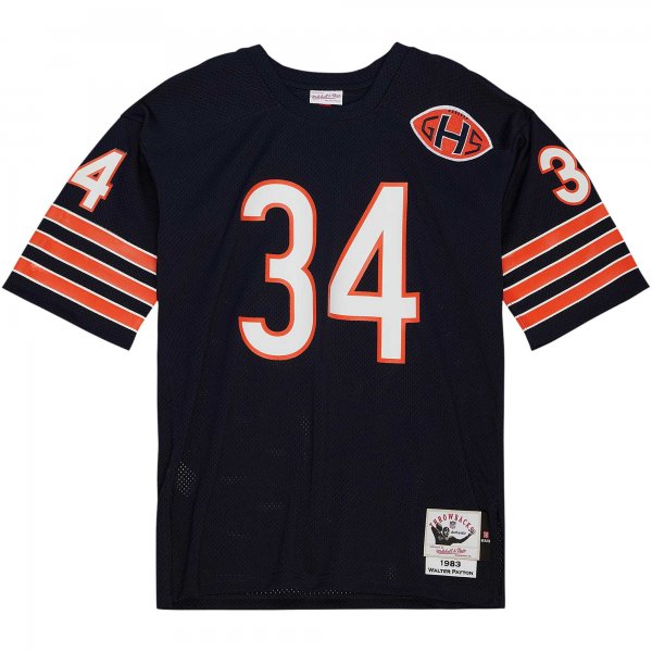 Men's Chicago Bears 1983 Walter Payton Mitchell & Ness Navy Throwback Retired Player Jersey