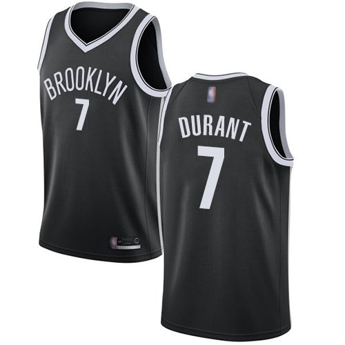 Brooklyn Nets #7 Kevin Durant Black Women's NBA Swingman Icon Edition Jersey