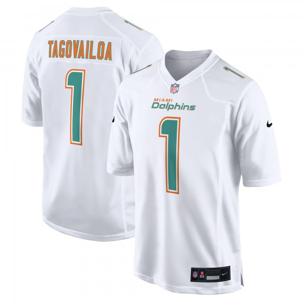 Men's Miami Dolphins Tua Tagovailoa Nike White Fashion Game Jersey