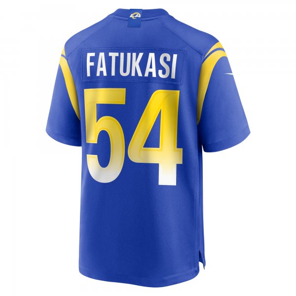 Men's Los Angeles Rams Olakunle Fatukasi Nike  Royal  Game Jersey