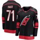 Women's Carolina Hurricanes Jesper Fast Fanatics Black Home Breakaway Player Jersey