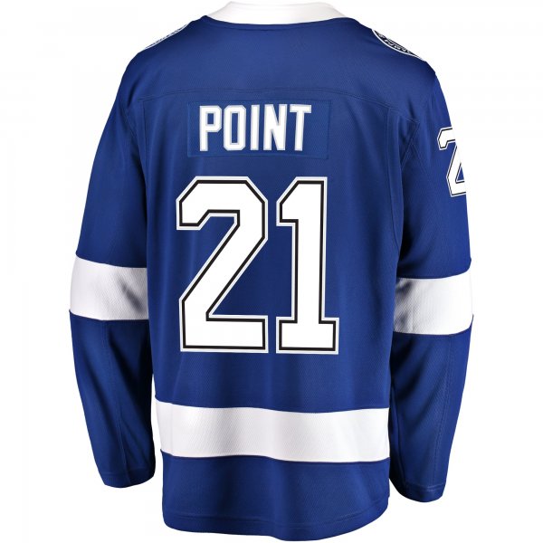 Men's Tampa Bay Lightning Brayden Point Fanatics Blue Home Breakaway Player Jersey