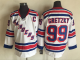 Men's New York Rangers #99 Gretzky Red and White Throwback NHL Jersey