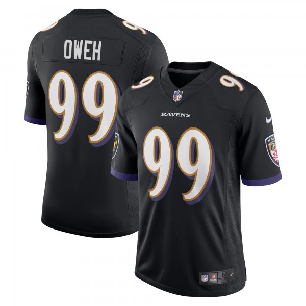 Men's Baltimore Ravens Odafe Oweh Nike Black Vapor Limited Jersey