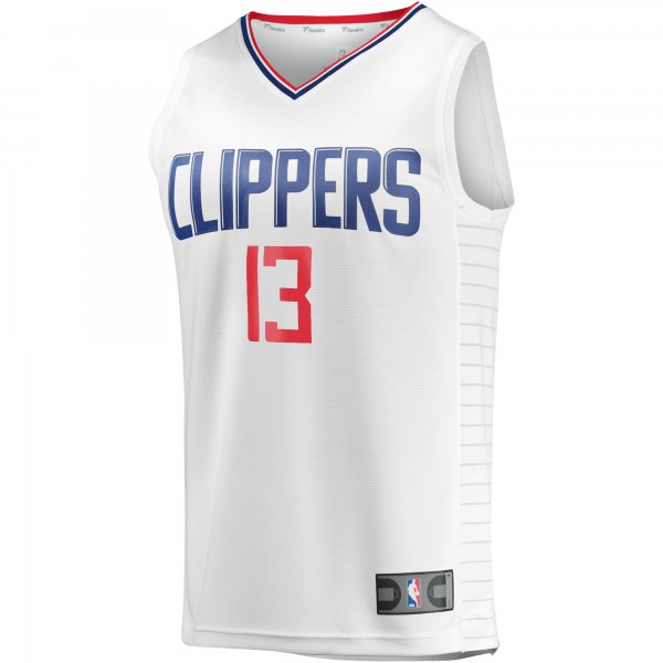 Men's LA Clippers Paul George Fanatics White Fast Break Player Jersey - Association Edition