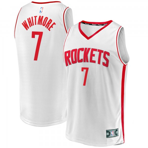 Men's Houston Rockets Cam Whitmore Fanatics White Fast Break Replica Player Jersey - Association Edition