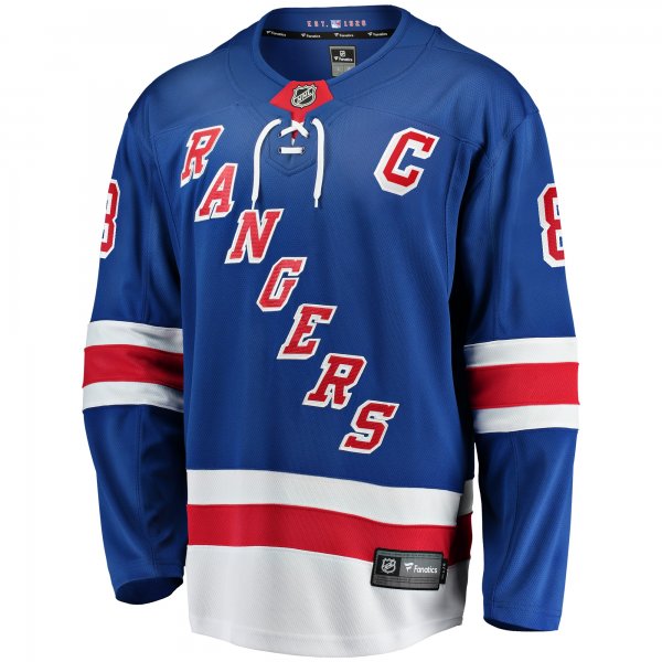 Men's New York Rangers Jacob Trouba Fanatics Blue Home Breakaway Jersey