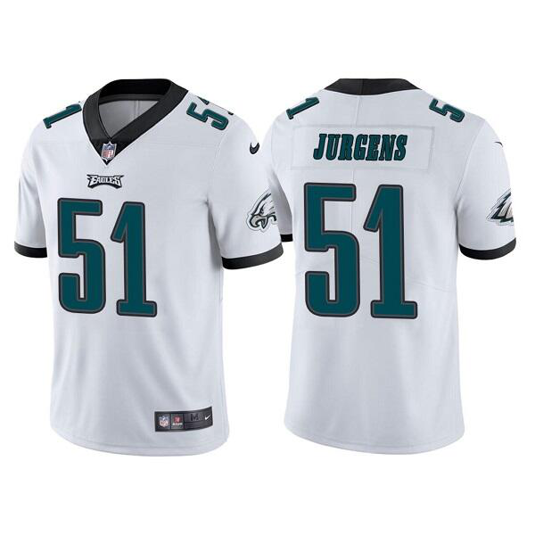 Men's Philadelphia Eagles #51 Cameron Jurgens White Vapor Untouchable Limited Stitched NFL Jersey