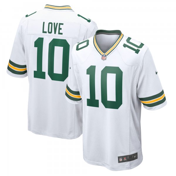 Men's Green Bay Packers Jordan Love Nike White  Game Jersey