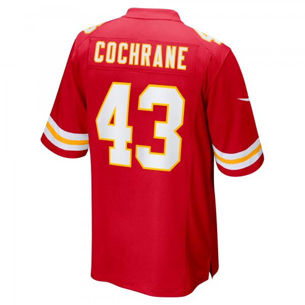 Men's Kansas City Chiefs Jack Cochrane Nike Red Game Player Jersey