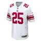 Men's New York Giants Deonte Banks Nike  White  Game Jersey