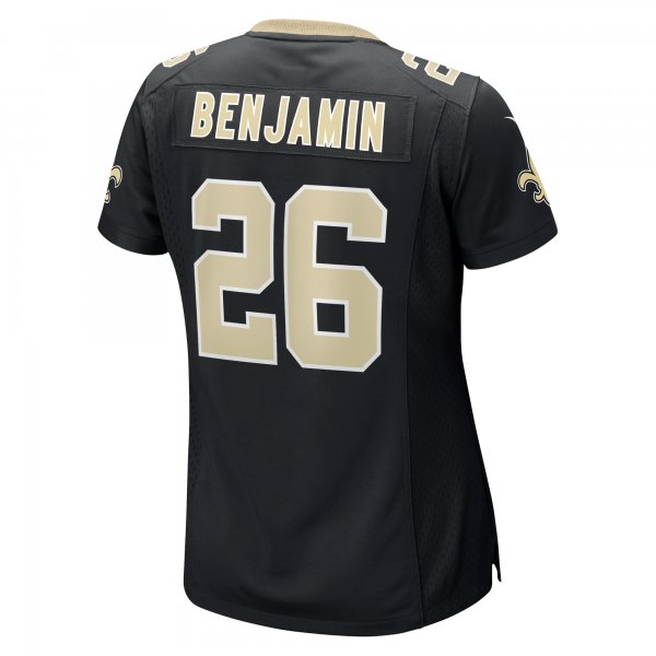 Women's New Orleans Saints Eno Benjamin Nike  Black Team Game Jersey