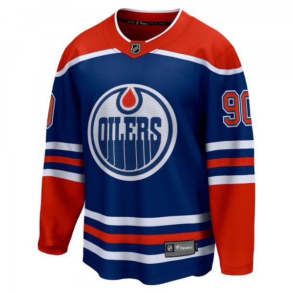 Men's Edmonton Oilers Corey Perry Fanatics Royal Home Premier Breakaway Player Jersey