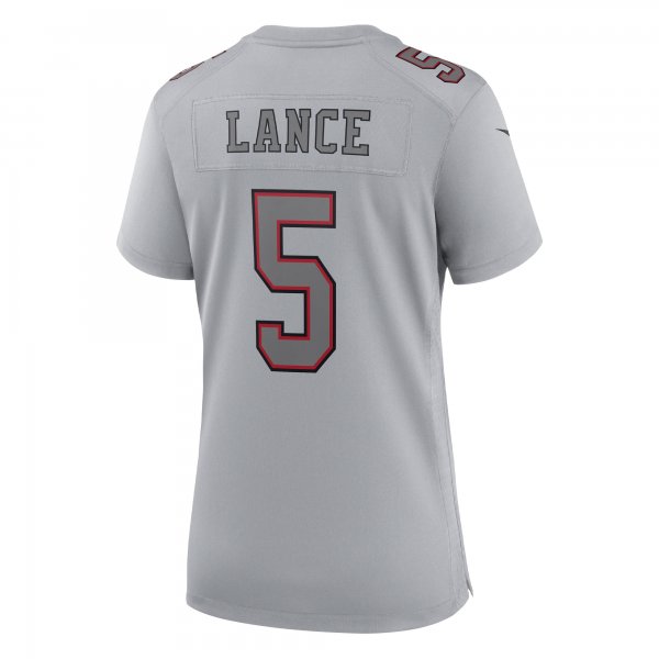 Women's San Francisco 49ers Trey Lance Nike Gray Atmosphere Fashion Game Jersey