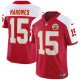 Men's Kansas City Chiefs #15 Patrick Mahomes Red White 2023 F.U.S.E. Vapor Untouchable Limited Football Stitched Jersey