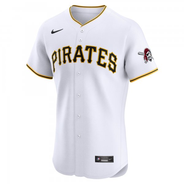 Men's Pittsburgh Pirates Nike White Home Elite Jersey