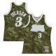 Men's Philadelphia 76ers Allen Iverson Mitchell & Ness Camo Hardwood Classics 1997/98 Ghost Green Swingman Jersey