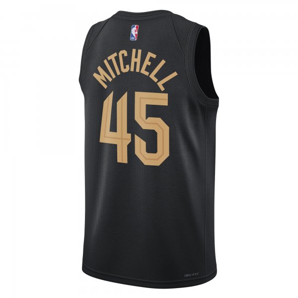 Unisex Cleveland Cavaliers Donovan Mitchell Jordan Brand Black Swingman Jersey - Statement Edition