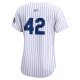 Women's Colorado Rockies  Nike White 2024 Jackie Robinson Day Home Limited Jersey