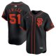 Men's San Francisco Giants #51 Jung Hoo Lee Nike Black Alternate Limited Player Jersey