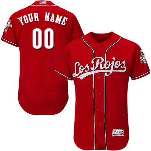 Cincinnati Reds Red Alternate Men's Customized Flex Base MLB Jersey