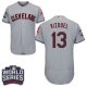 Cleveland Indians #13 Omar Vizquel Grey Flexbase Collection 2016 World Series Bound Stitched MLB Jersey