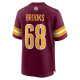 Men's Washington Commanders Curtis Brooks Nike Burgundy  Game Jersey