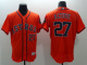 Houston Astros #27 Jose Altuve Orange Flexbase Collection Stitched MLB Jersey