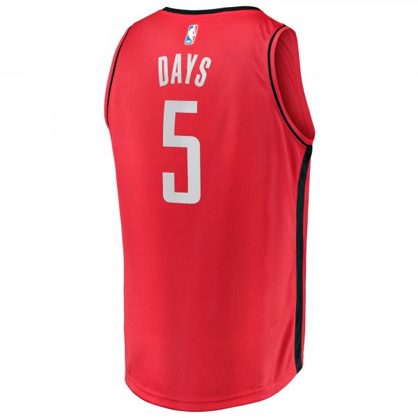 Youth Houston Rockets Darius Days Fanatics Red Fast Break Player Jersey - Icon Edition