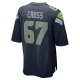 Men's Seattle Seahawks Charles Cross Nike Navy Player Game Jersey