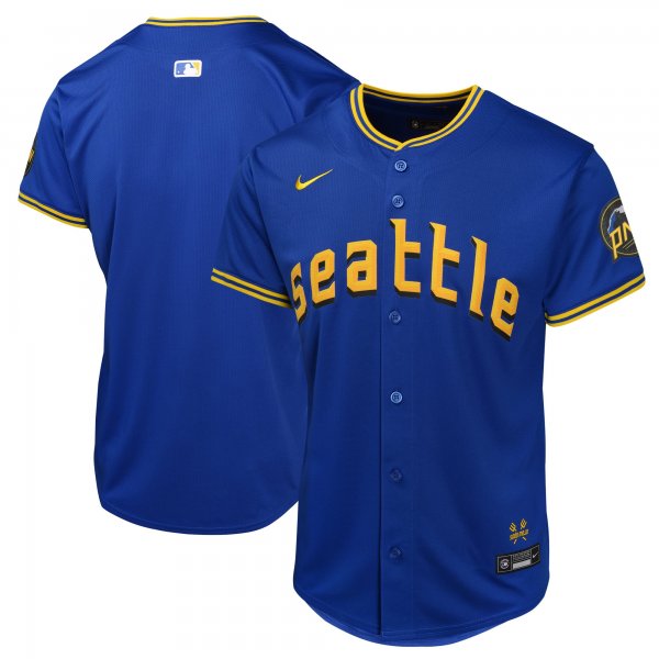 Youth Seattle Mariners  Nike Blue City Connect Limited Jersey