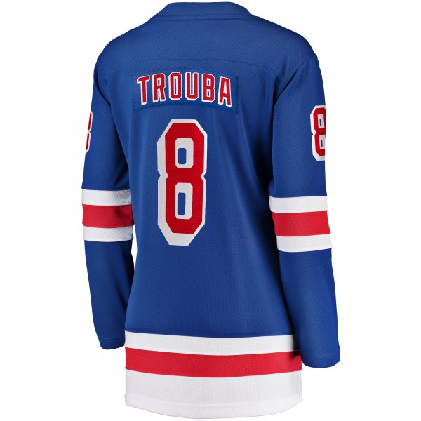 Women's New York Rangers Jacob Trouba Fanatics Blue Home Breakaway Player Jersey