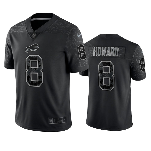 Buffalo Bills O.J. Howard Black Reflective Limited Jersey #8