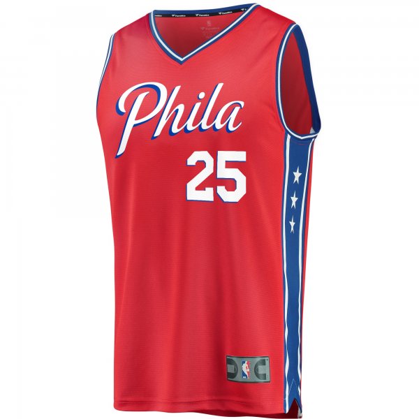 Youth Philadelphia 76ers Ben Simmons Fanatics Red Fast Break Replica Player Team Jersey - Statement Edition