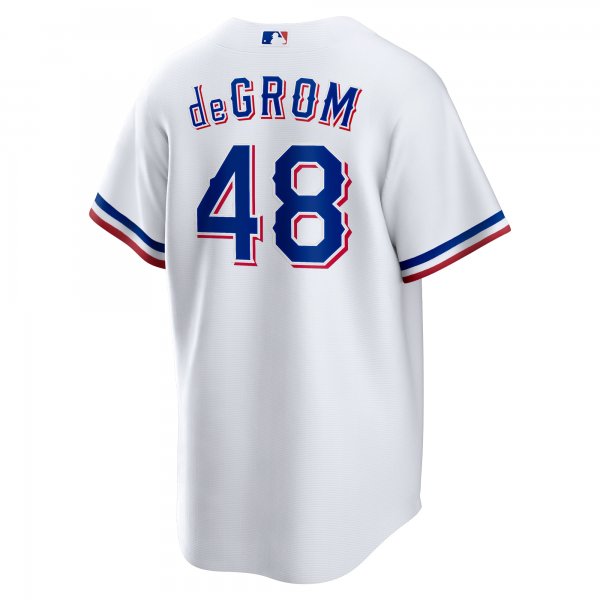 Men's Texas Rangers Jacob deGrom Nike White Home Replica Player Jersey