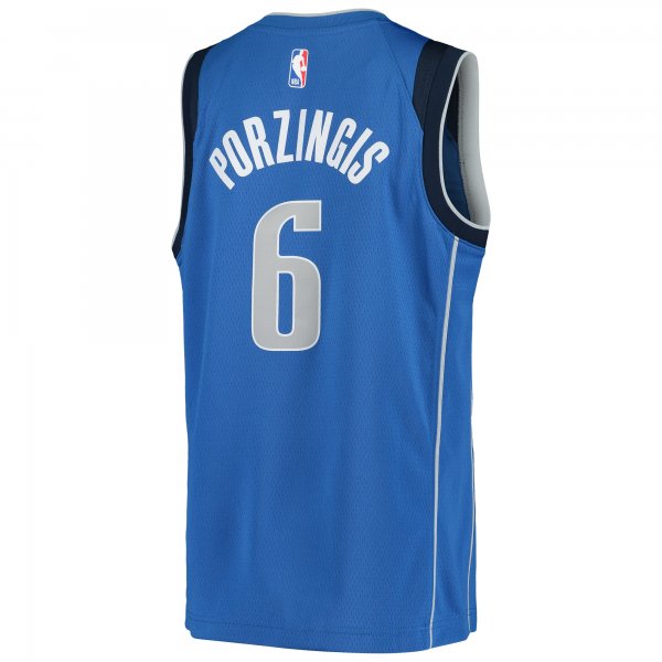 Youth Dallas Mavericks Kristaps Porzingis Nike Blue Swingman Jersey - Icon Edition