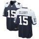 Men's Dallas Cowboys #15 Ezekiel Elliott Nike Navy Alternate Game Jersey