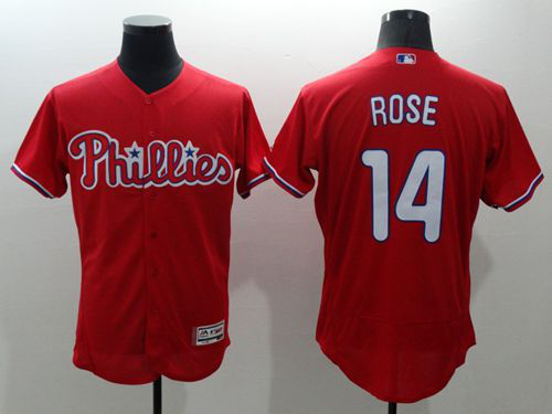 Philadelphia Phillies #14 Pete Rose Red Flexbase Collection Stitched MLB Jersey