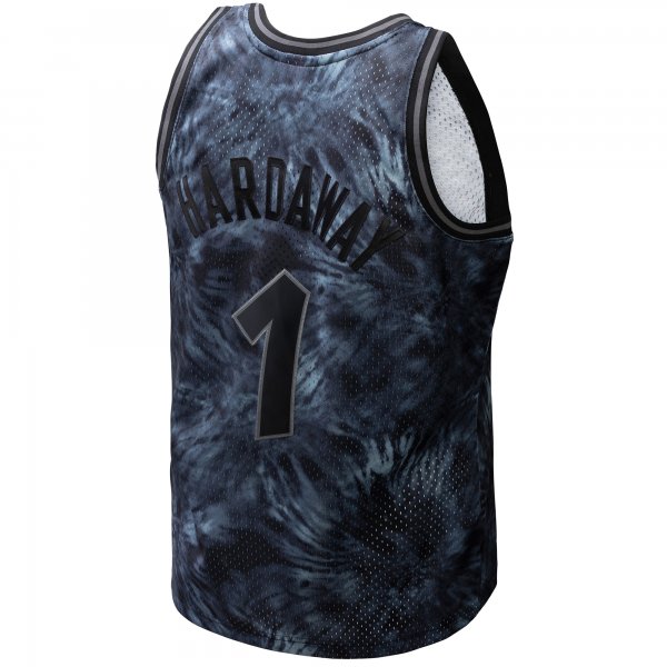 Men's Orlando Magic Penny Hardaway Mitchell & Ness Black Hardwood Classics 1984/85 Tie-Dye Swingman Jersey