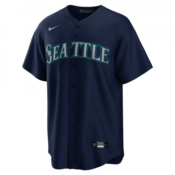 Men's Seattle Mariners Nike Navy Alternate Replica Team Jersey