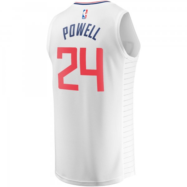 Youth LA Clippers Norman Powell Fanatics White Fast Break Player Jersey - Association Edition