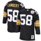 Men's Pittsburgh Steelers 1975 Jack Lambert Mitchell & Ness Black Throwback Retired Player Jersey